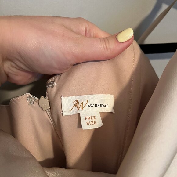 AW Bridal Mermaid Style Floor-Length Bridesmaid Dress - Picture 5 of 7